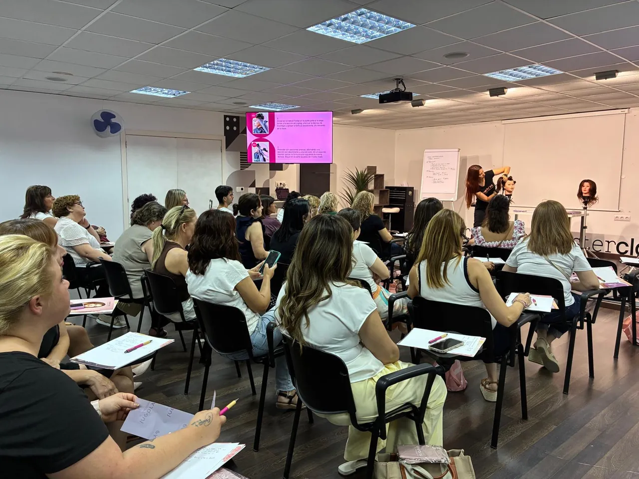 Clase práctica de formación para profesionales